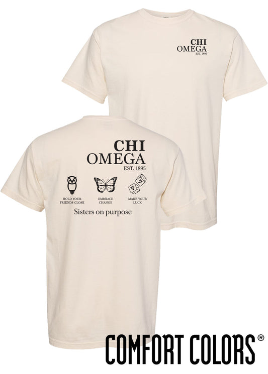 Chi O Comfort Colors Mantra Short Sleeve Tee