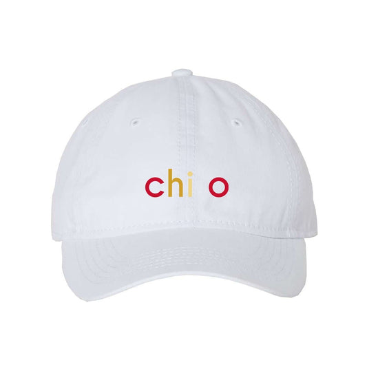 Chi Omega Keep It Colorful Ball Cap | Chi Omega | Headwear > Billed hats