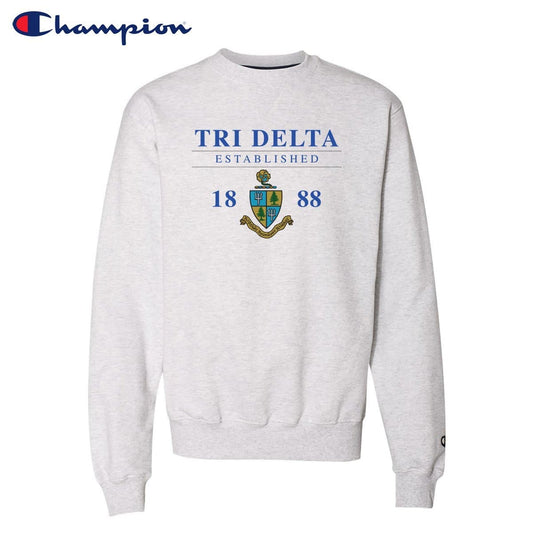 Tri Delta Classic Champion Crewneck | Delta Delta Delta | Sweatshirts > Crewneck sweatshirts