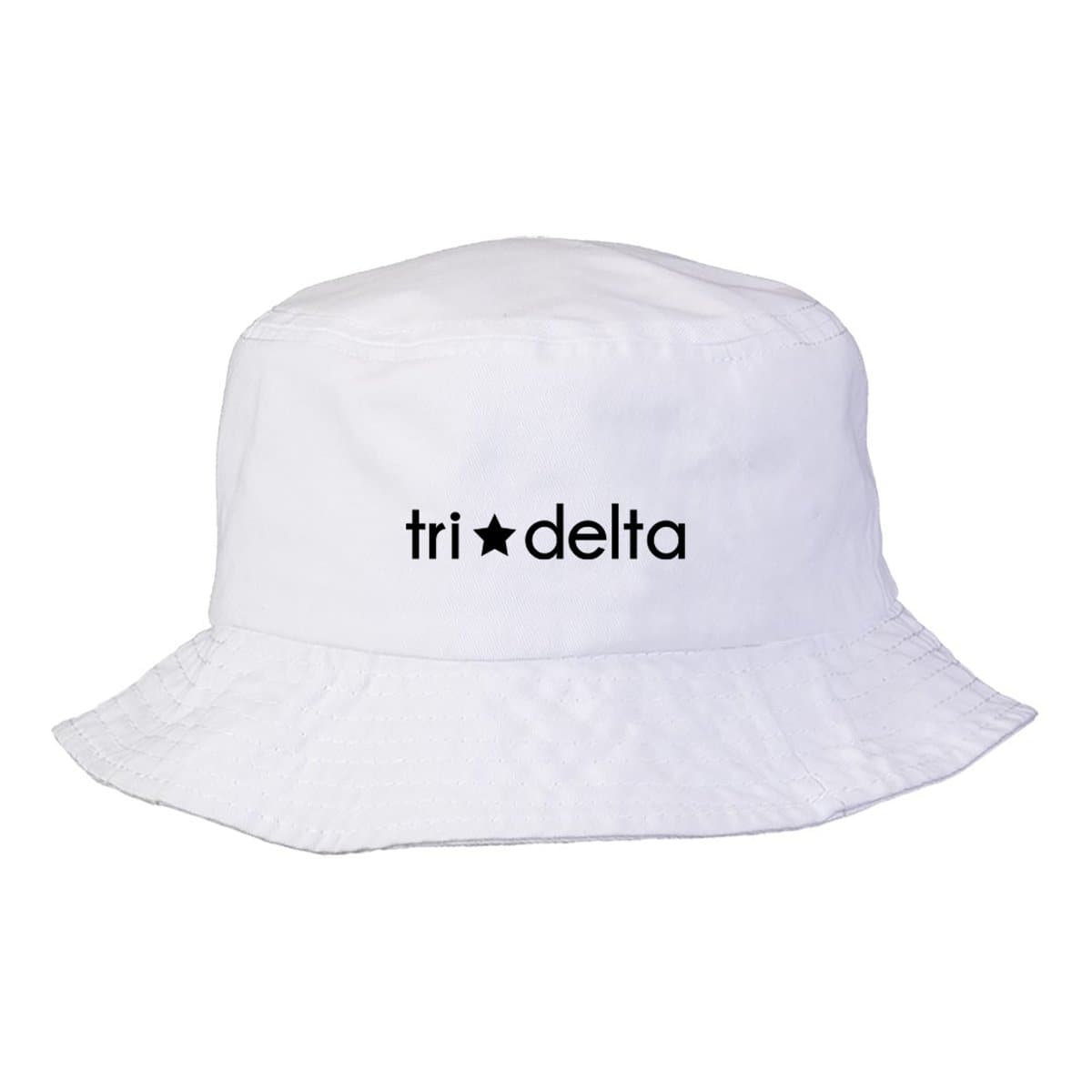 Tri Delta Simple Star Bucket Hat | Delta Delta Delta | Headwear > Bucket hats