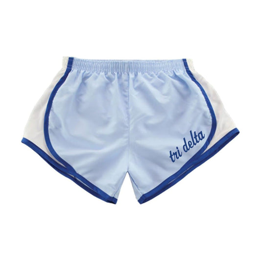 Tri Delta Blue Athletic Shorts | Delta Delta Delta | Apparel > Shorts
