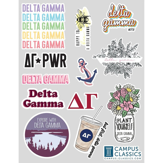 Delta Gamma Sticker Sheet | Delta Gamma | Promotional > Stickers