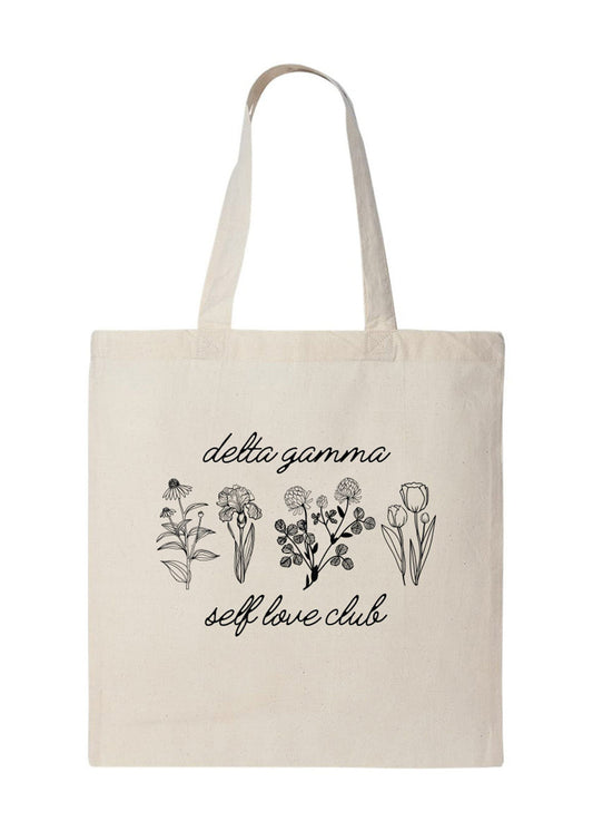 Delta Gamma Self Love Club Tote Bag