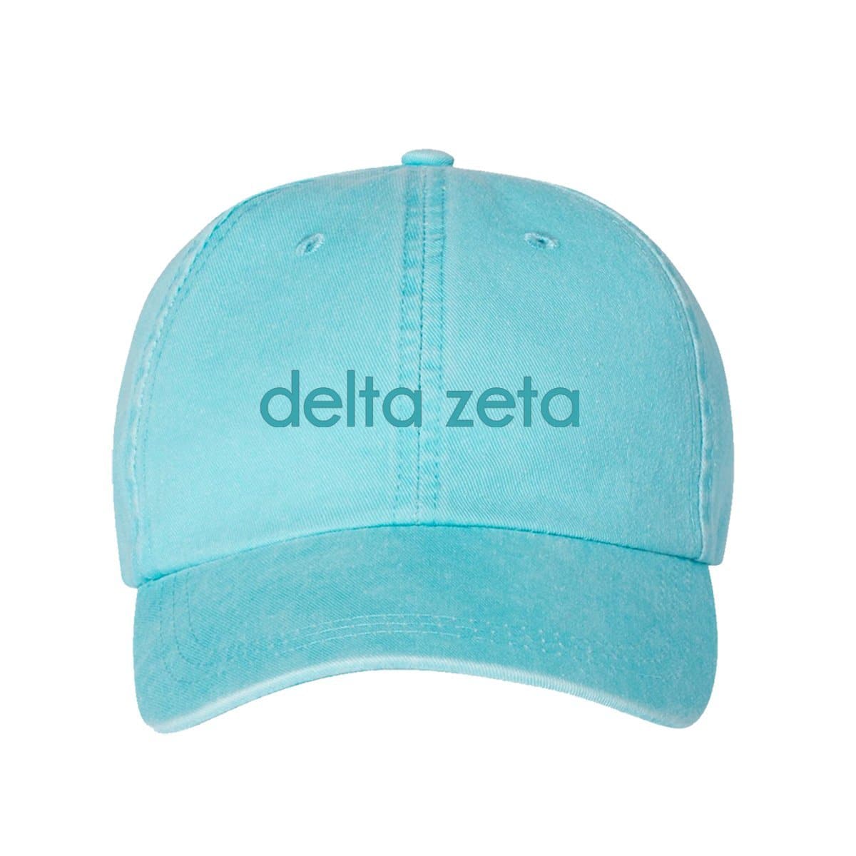 Delta Zeta Tone On Tone Hat | Delta Zeta | Headwear > Billed hats