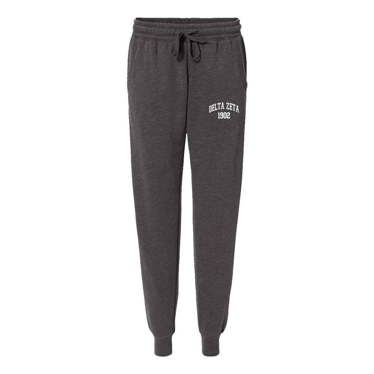 Delta Zeta Embroidered Collegiate Joggers | Delta Zeta | Pants > Sweatpants