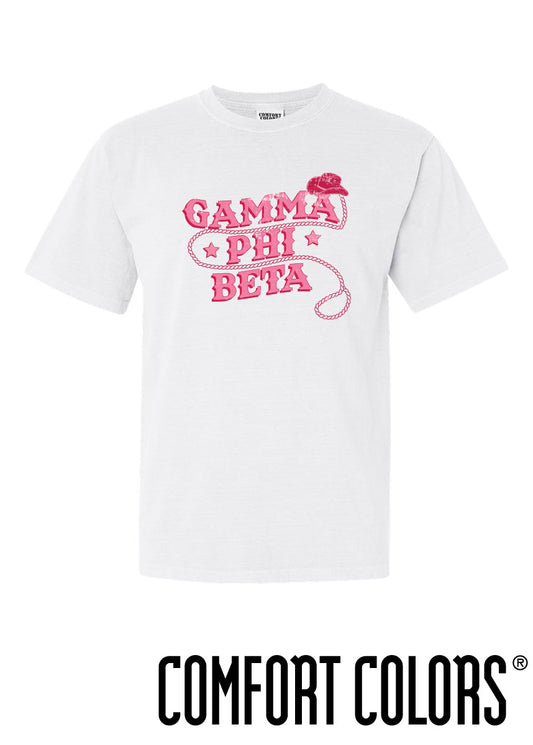 Gamma Phi Beta Comfort Colors Cowgirl Tee