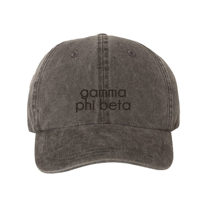 Gamma Phi Beta Tone On Tone Hat | Gamma Phi Beta | Headwear > Billed hats