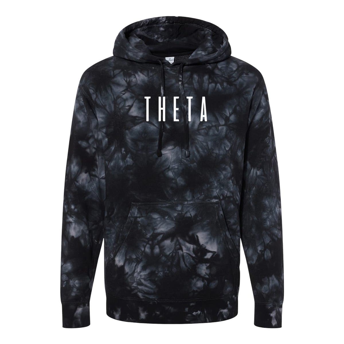 Theta Black Tie Dye Hoodie | Kappa Alpha Theta | Sweatshirts > Hooded sweatshirts