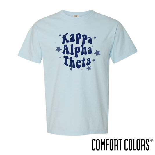 Theta Comfort Colors Baby Blue Star Tee | Kappa Alpha Theta | Shirts > Short sleeve t-shirts