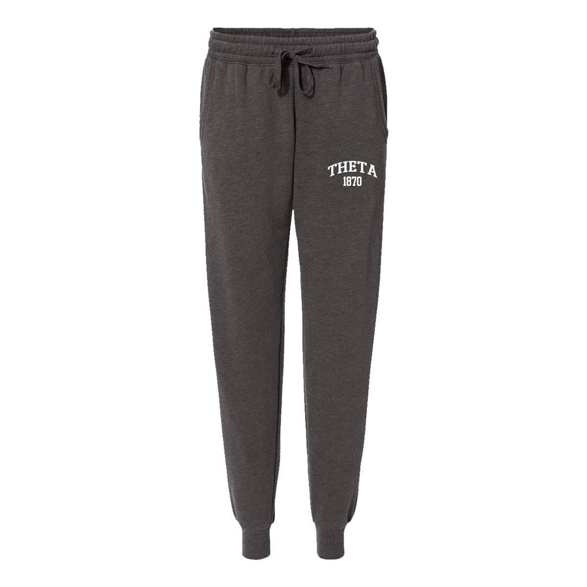 Theta Embroidered Collegiate Joggers | Kappa Alpha Theta | Pants > Sweatpants
