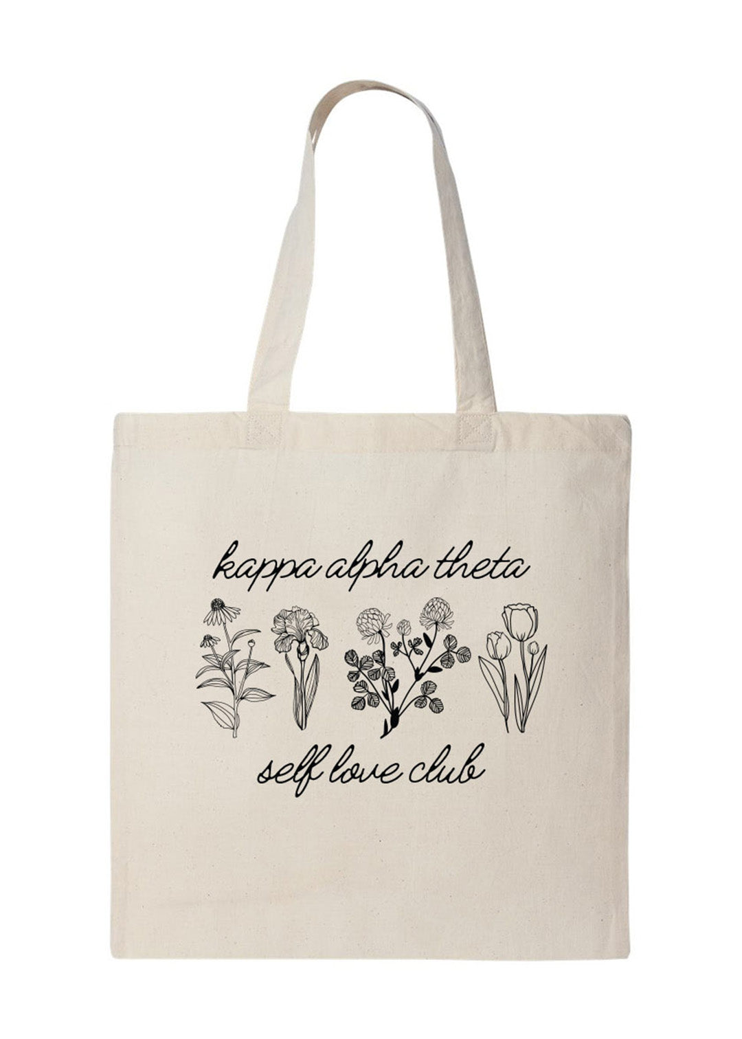 Theta Self Love Club Tote Bag