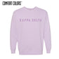 Kappa Delta Purple Comfort Colors Crewneck | Kappa Delta | Sweatshirts > Crewneck sweatshirts
