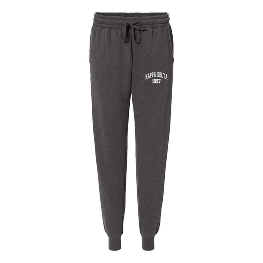 Kappa Delta Embroidered Collegiate Joggers | Kappa Delta | Pants > Sweatpants