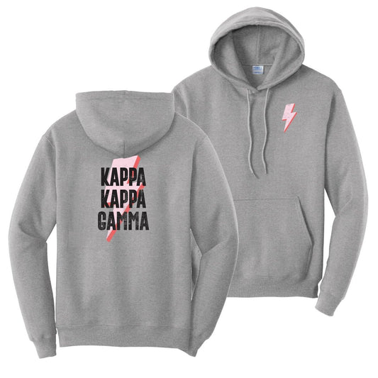 New! Kappa Lightning Bolt Hoodie | Kappa Kappa Gamma | Sweatshirts > Hooded sweatshirts