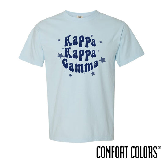 Kappa Comfort Colors Baby Blue Star Tee | Kappa Kappa Gamma | Shirts > Short sleeve t-shirts