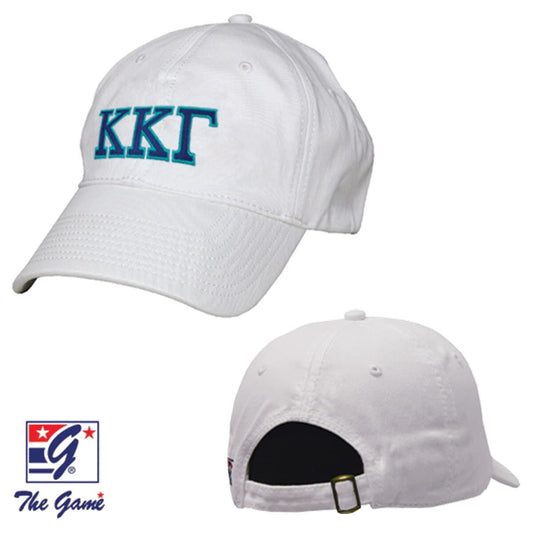 Kappa White Baseball Hat | Kappa Kappa Gamma | Headwear > Billed hats