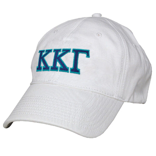 Kappa White Baseball Hat | Kappa Kappa Gamma | Headwear > Billed hats