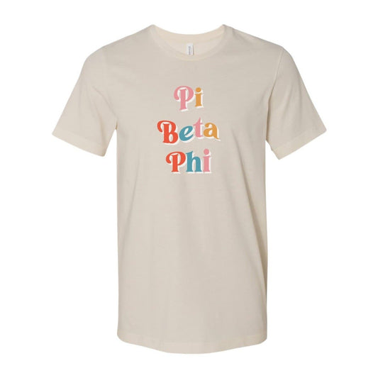 Pi Phi Retro Pop Tee | Pi Beta Phi | Shirts > Short sleeve t-shirts