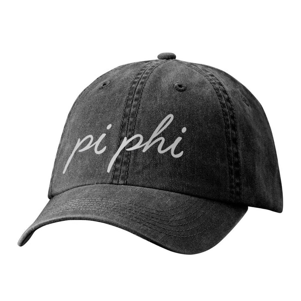 Pi Phi Pigment Dyed Hat | Pi Beta Phi | Headwear > Billed hats