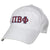 Pi Phi White Baseball Hat
