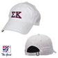 Sigma Kappa White Baseball Hat | Sigma Kappa | Headwear > Billed hats