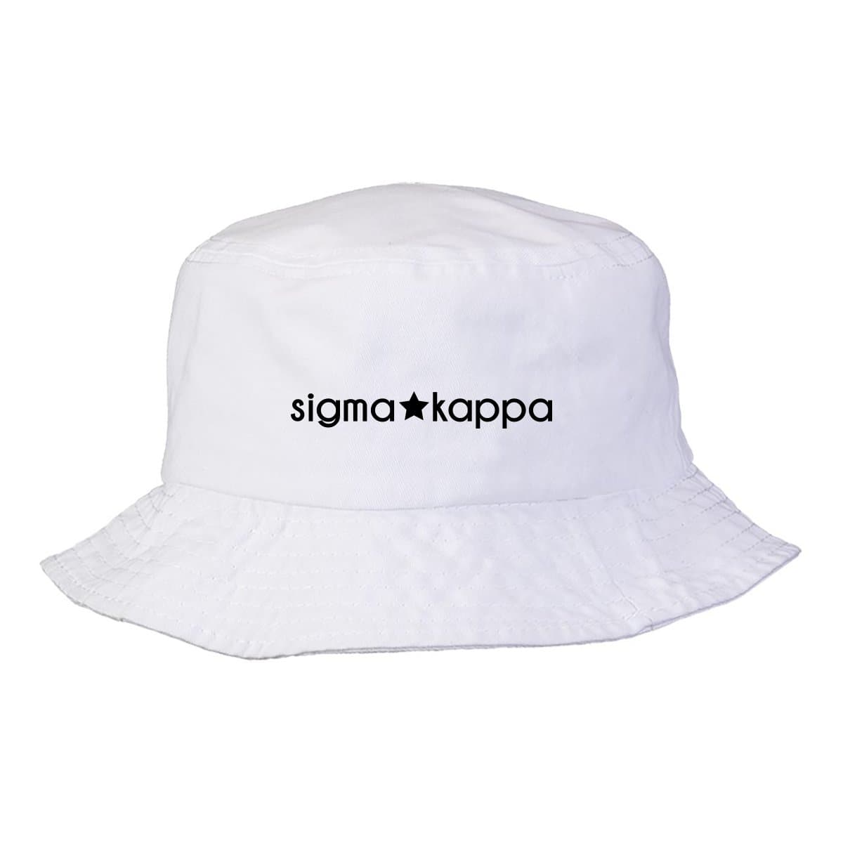Sigma Kappa Simple Star Bucket Hat | Sigma Kappa | Headwear > Bucket hats