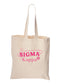 Sigma Kappa Pink Y2K Tote Bag