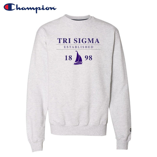 Tri Sigma Classic Champion Crewneck | Sigma Sigma Sigma | Sweatshirts > Crewneck sweatshirts