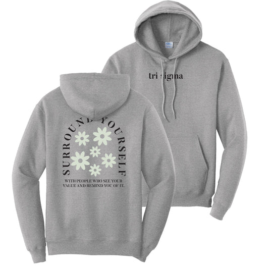 Tri Sigma See Your Value Grey Hoodie