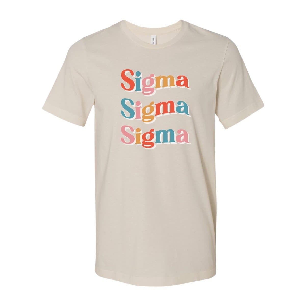 Tri Sigma Retro Pop Tee | Sigma Sigma Sigma | Shirts > Short sleeve t-shirts