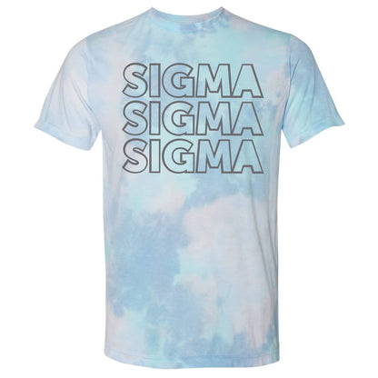 Tri Sigma Super Soft Tie Dye Tee | Sigma Sigma Sigma | Shirts > Short sleeve t-shirts