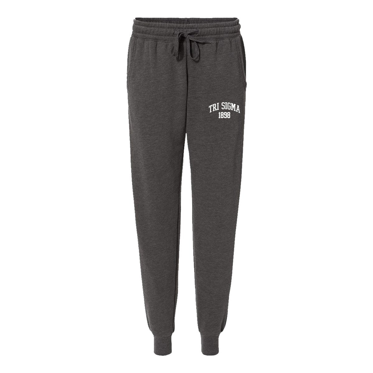 Tri Sigma Embroidered Collegiate Joggers | Sigma Sigma Sigma | Pants > Sweatpants