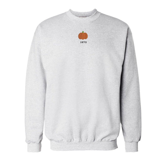 Zeta Hello Pumpkin Embroidered Crew | Zeta Tau Alpha | Sweatshirts > Crewneck sweatshirts
