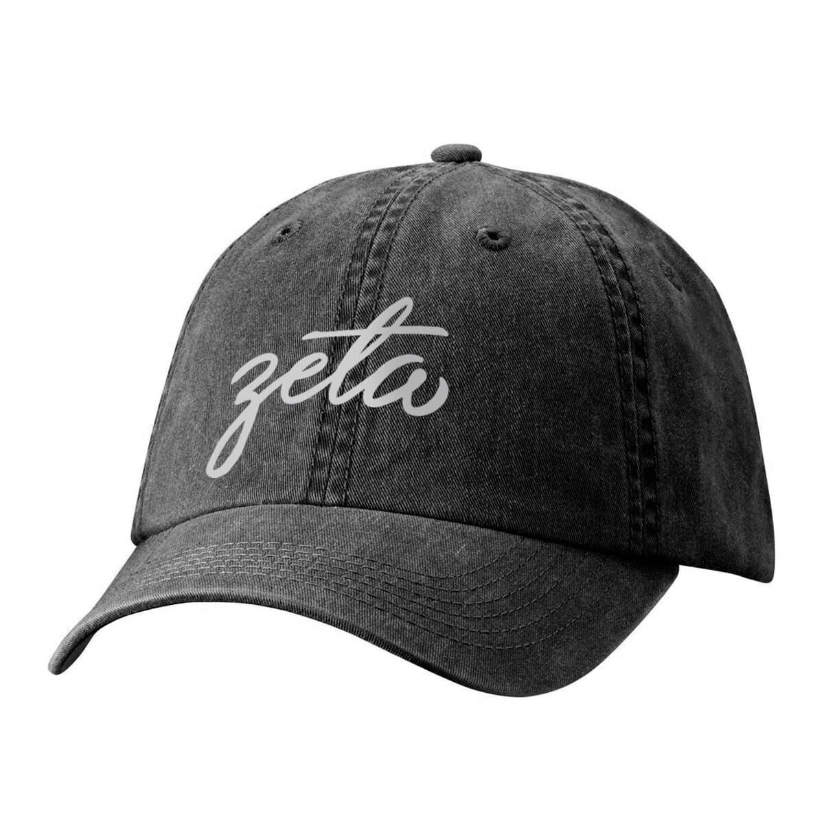 Zeta Pigment Dyed Hat | Zeta Tau Alpha | Headwear > Billed hats