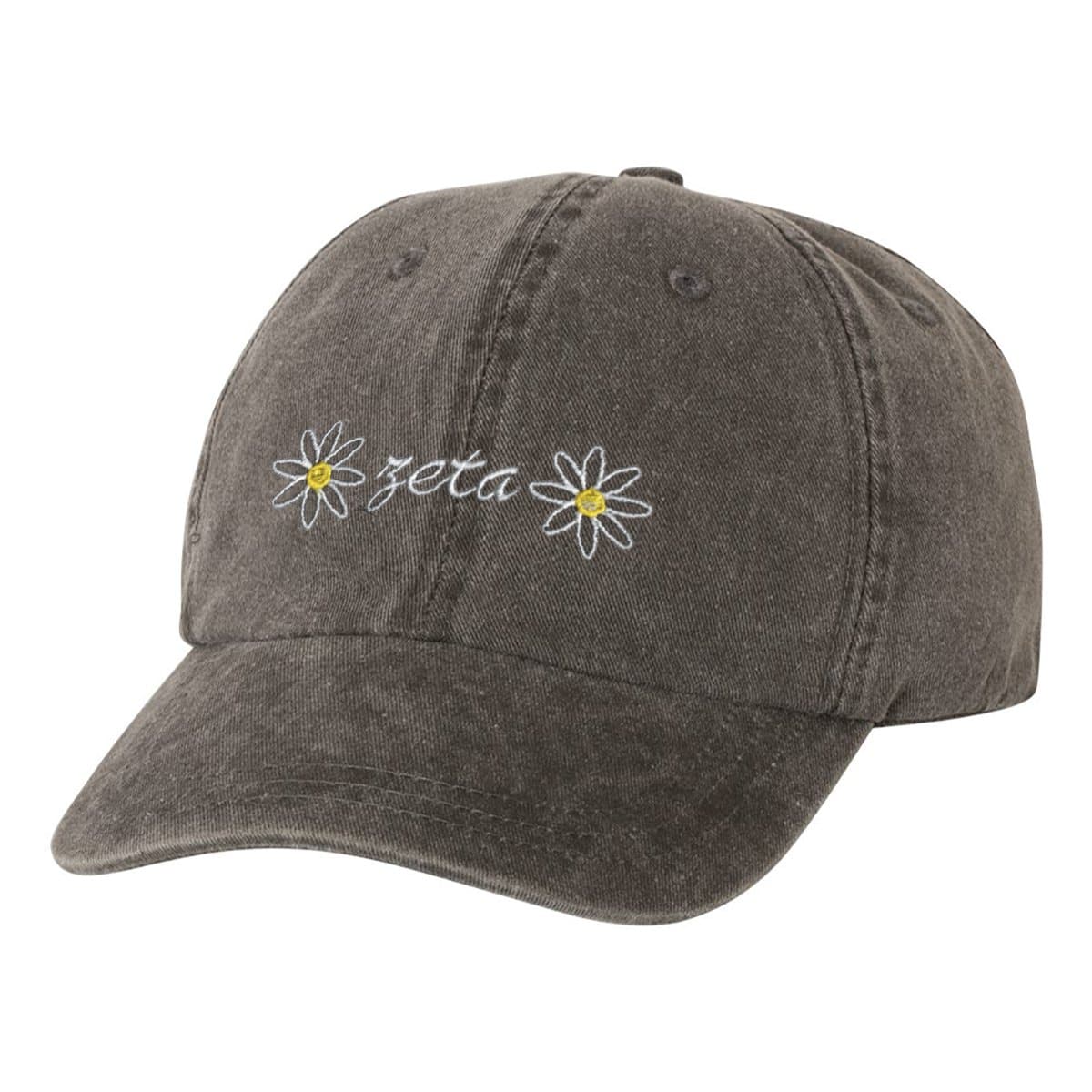 Zeta Daisy Baseball Hat | Zeta Tau Alpha | Headwear > Billed hats
