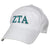 Zeta White Baseball Hat