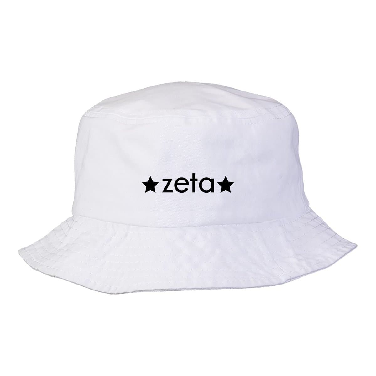 Zeta Simple Star Bucket Hat | Zeta Tau Alpha | Headwear > Bucket hats