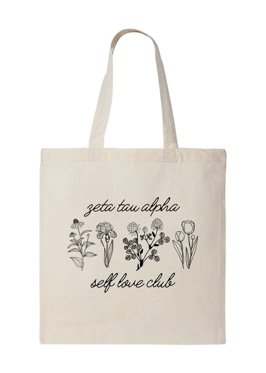 Zeta Self Love Club Tote Bag